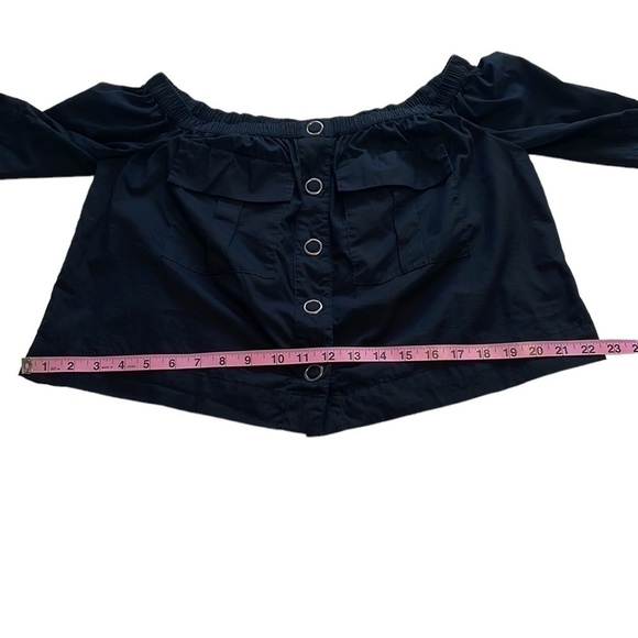 Free People Head Over Heels Cropped Top With Buttons - Size XS - Picture 9 of 10